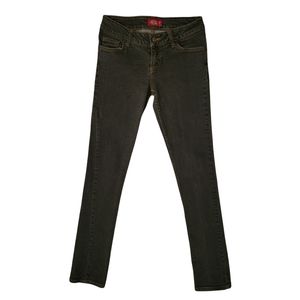 Dickies Womens Faded Mid Rise Skinny Jeans Stretch Reg Fit XB164BK Black Size 5